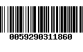 Código de Barras 0059290311860