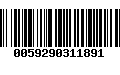 Código de Barras 0059290311891