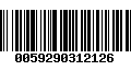 Código de Barras 0059290312126