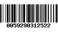 Código de Barras 0059290312522