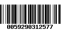 Código de Barras 0059290312577