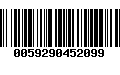 Código de Barras 0059290452099