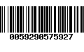 Código de Barras 0059290575927