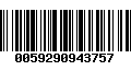 Código de Barras 0059290943757