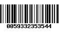 Código de Barras 0059332353544