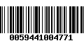 Código de Barras 0059441004771