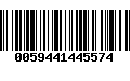 Código de Barras 0059441445574