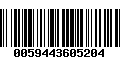 Código de Barras 0059443605204