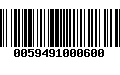 Código de Barras 0059491000600