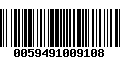 Código de Barras 0059491009108