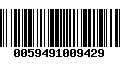 Código de Barras 0059491009429