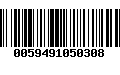 Código de Barras 0059491050308