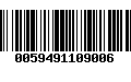 Código de Barras 0059491109006