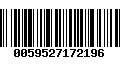 Código de Barras 0059527172196