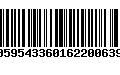 Código de Barras 00595433601622006392