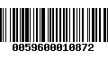 Código de Barras 0059600010872