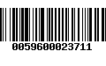 Código de Barras 0059600023711