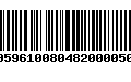 Código de Barras 00596100804820000502