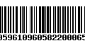 Código de Barras 00596109605822000658