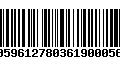 Código de Barras 00596127803619000560