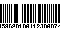 Código de Barras 00596201801123000749