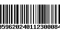 Código de Barras 00596202401123000849