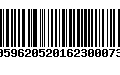 Código de Barras 00596205201623000731