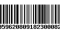 Código de Barras 00596208091823000825