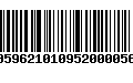 Código de Barras 00596210109520000569