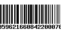 Código de Barras 00596216608422000706