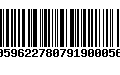 Código de Barras 00596227807919000564