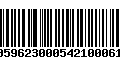 Código de Barras 00596230005421000612