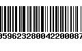 Código de Barras 00596232800422000870
