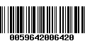 Código de Barras 0059642006420