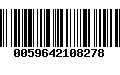 Código de Barras 0059642108278