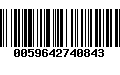 Código de Barras 0059642740843