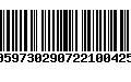Código de Barras 00597302907221004254