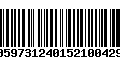 Código de Barras 00597312401521004299