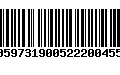 Código de Barras 00597319005222004553