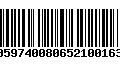 Código de Barras 00597400806521001639