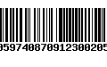 Código de Barras 00597408709123002054