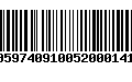 Código de Barras 00597409100520001418