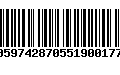 Código de Barras 00597428705519001773