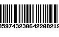 Código de Barras 00597432306422002197