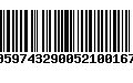 Código de Barras 00597432900521001671