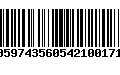 Código de Barras 00597435605421001710