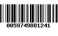 Código de Barras 0059749881241