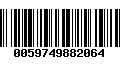 Código de Barras 0059749882064