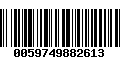 Código de Barras 0059749882613