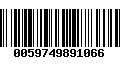 Código de Barras 0059749891066